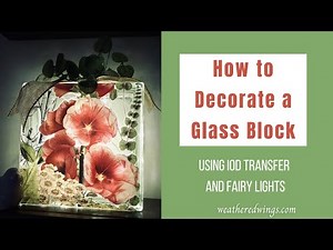 HOW TO DECORATE A GLASS BLOCK|DECORATIVE GLASS BLOCK WITH LIGHTS