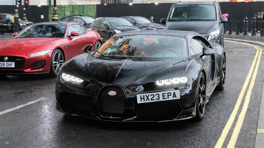 London traffic meets a $3,900,000 Bugatti Chiron
