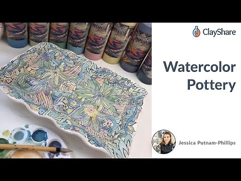 Watercolor Pottery