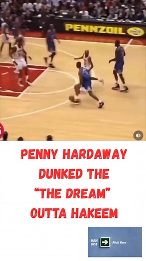 Penny Hardaway Dunks On Hakeem Olajuwon #pennyhardaway #dunk #posterdunk #NBA #nbahighlights | Christopher Ivy