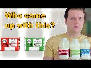 Why does the UK have colour-coded milk?