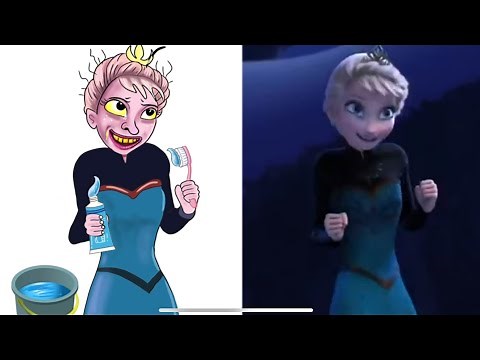 Frozen 2 Elsa funny Drawing memes -Try not To laugh