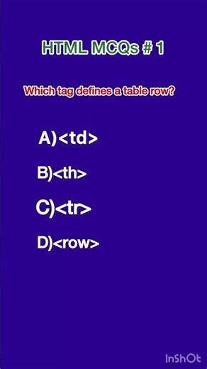 HTML5 MCQ series from beginner to Advanced level #html#html5#programming#dailyquiz#codewithme