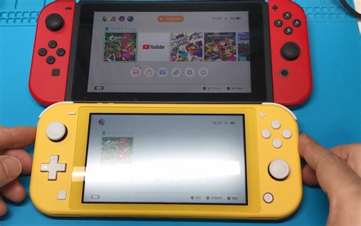 任天堂Switch Lite开箱测试，有体感陀螺仪，按钮改为软按钮手感超棒，还尝试连接了原装底座