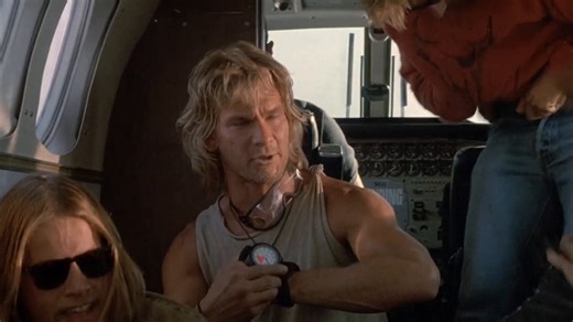 Keanu Reeves says Patrick Swayze really did parachute scene himself in Point Break.“He did all those flips in the sky."“Production gave him a cease-and-desist. Because he kept jumping and they're like, 'No, we're making a movie, you can't just go jump.”