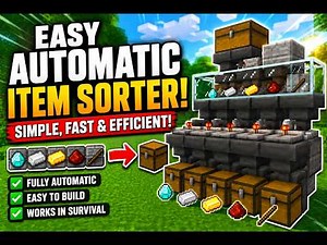 Easy Automatic Sorter In Minecraft Java & Bedrock