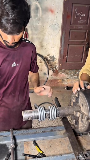 90K views · 180 reactions | Watch this skilled young spring maker turn plain wire into a double-strength coil spring for farm cutting machines. Handmade on a vintage lathe, this video shows the beauty of traditional metalwork and pure craftsmanship. #SpringMaking #MetalCraft #VintageLathe #HandmadeTools #CoilSpring #Craftsmanship #FarmTools #SatisfyingVideo #ViralReels | Creators Craft | Facebook