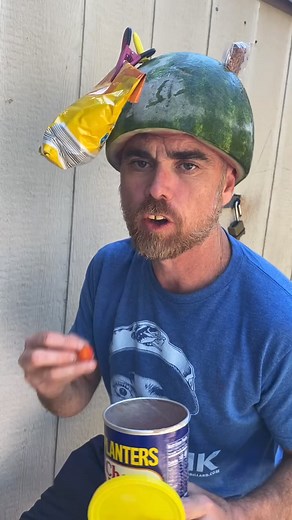 1.7M views · 21K reactions | It’s watermelon helmet season! Link to merch in bio. #summer #cool #snacks #snack #summertime #comedian #watermelon #watermelonhelmet #comedy | Tavin Dillard | Facebook