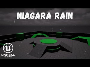 Unreal Engine 5.6 Open World - Rain Particle with Splashes | Niagara FX System Tutorial