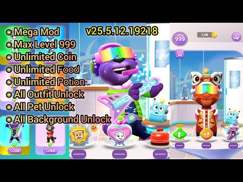 My Talking Tom 2 Mega Mod New Version | Unlimite Coin Work 100%
