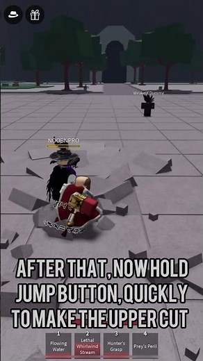“M1 UPPERCUT” Tutorial in Strongest battle grounds #gaming #roblox #tutorial #learning