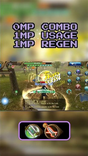 Horizon Cut | Toram Online | Dual Sword Unlimited Mp Combo spam | Test | Ditch Ampr |