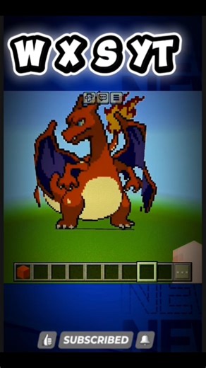 "Unbelievable Dragon Pixel Art in Minecraft!"#MinecraftArt #ytshortsvideo #pixelmonnews #pixelart