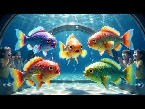 Seven Little Colorful Fish 🐠 | Swim Swim Swim Song | Fun Nursery Rhymes & Baby Songs for Kids