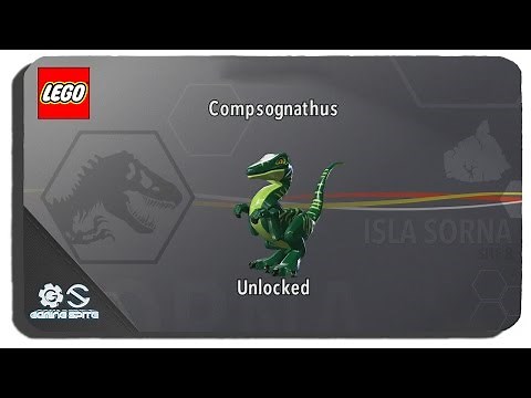 Lego Jurassic World - How to Unlock Compsognathus Dinosaur Character Location
