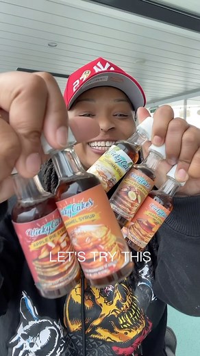 10K views · 180 reactions | I brought Vicky Cakes Syrups ( Original, Peach, Apple Pie, Butter Pecan and Caramel ) on my 7-day Alaskan cruise aboard the NCL Encore—such a game-changer for breakfast! @vickycakespancakemix This sample is currently sold out, but you can shop Vicky Cakes on their TikTok Shop or website. Can’t wait to try the pancake mix next! | Munch With Des | Facebook