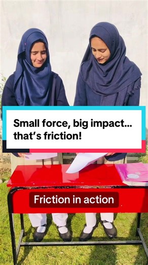 The invisible force that changes everything: friction! #thestemschool #science #educationfun #foryoupage❤️❤️ #creatorsearchinsights