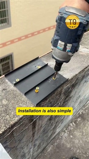 A metal capping device that can protect walls from cracking.#windows #factory #slidingwindows