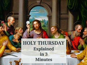 HOLY THURSDAY (Maundy) in 3 Minutes 🙏1st Holy Mass and EUCHARIST🙏 Biblical Last Supper of Jesus!