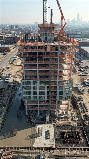 Skyscraper Built From Ground Up | Cinematic Drone Construction Timelapse in 8K