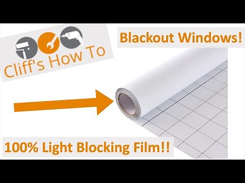 Blackout Window Film Install