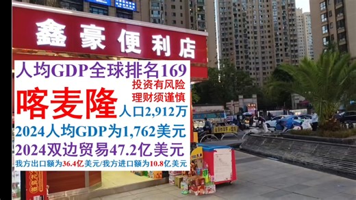 喀麦隆2,912万人-双边贸易47.2亿美元
