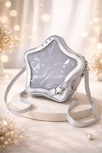 Silver Star Ita Bag, Clear Window Pin Display Crossbody, Kawaii Purse - Etsy Australia