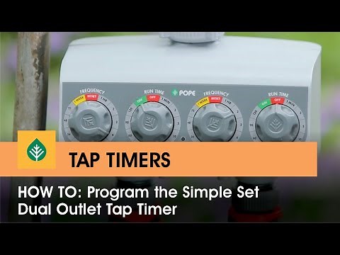 Programming The Simple Set Dual Outlet Tap Timer