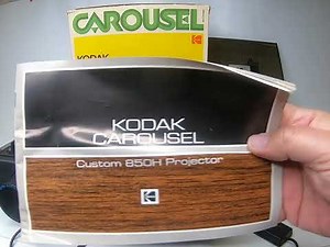 Kodak 850H Carousel Slide Projector Demo
