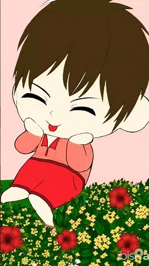 Cute Anime Boy Relaxing in a Flower Garden 🌺✨