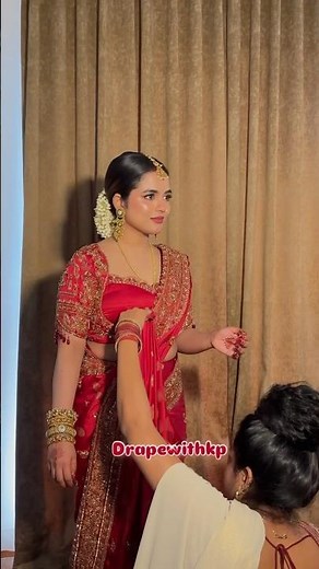 Arathi podi’s Wedding Look | Sareedraping | robin Radhakrishnan | drapewithkp #makeup #wedding