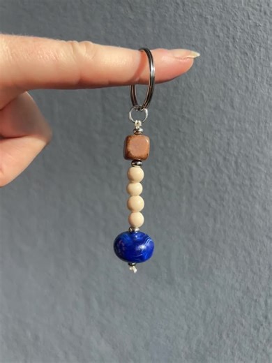 Handmade Beaded Keyring - Etsy
