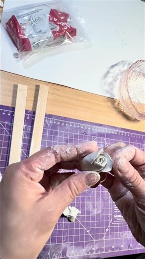 Creating a clay rose | DIY