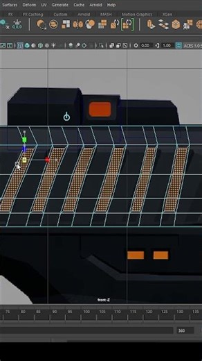 Low Poly Gun in Maya 🔫 | 3D Modeling Short