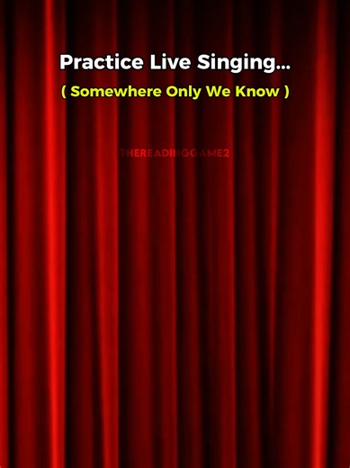 Let's see if you can sing this 🎤 . . #somewhereonlyweknow #rhianne #singingpractice #singingchallenge #karaoke