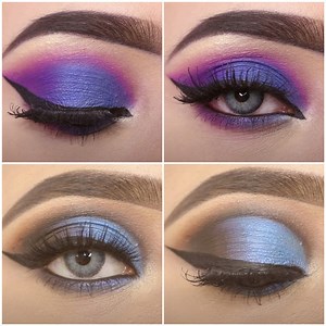 391K views · 10K reactions | Blue Purple Party Eye Makeup Looks!  | Learning with Shilpa | Facebook