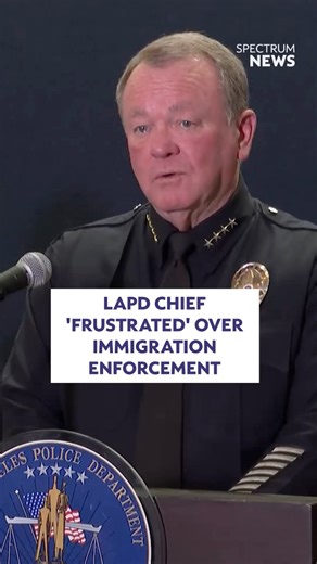 LAPD Chief Jim McDonnell criticized immigration enforcement tactics that put armed agencies in conflict over what he says would amount to a misdemeanor or infraction. #losangeles #LocalNews #socal | Spectrum News 1 SoCal