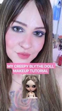 MY CREEPY BLYTHE DOLL MAKEUP TUTORIAL 💗 #myblythedoll #makeuptutorial #maquillajetutorial