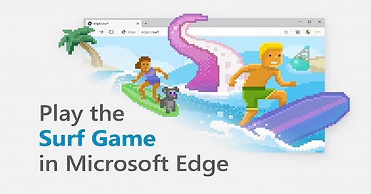 Cách chơi game offline lướt sóng mới trên Microsoft Edge