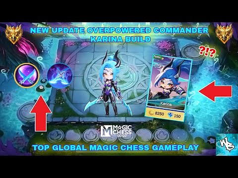NEW COMMANDER KARINA + META COMBO - BEST MAGIC CHESS STRATEGY - MAGIC CHESS GO GO