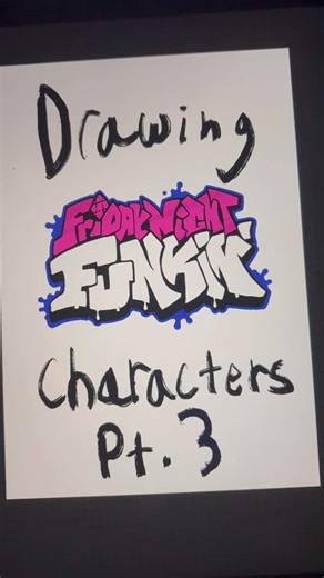 Drawing FnF characters part 3: Skid and Pump #art #artist #fridaynightfunkin #fnf #fanart #drawing