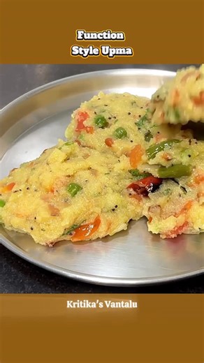 Kritika’s Vantalu Official on Instagram: "Function Style Upma #upma #functionstyleupma"