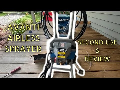 CHEAP Harbor Freight Airless Sprayer! Avanti second use and review!