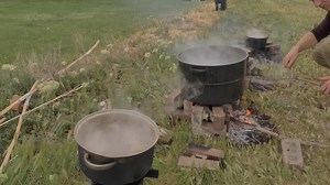 Extracting saltpeter from manure using a centuries-old method