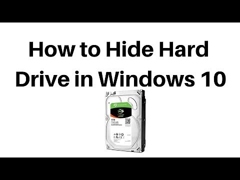 How to Hide Hard Drive in Windows 10