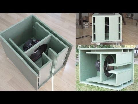 How to make a beautiful pair of 12 inch subwoofer speakers - The art of making speakers