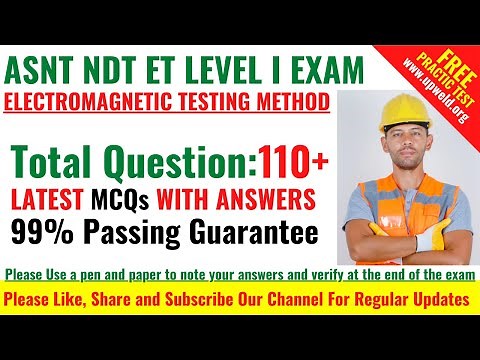 Top 110+ Latest ASNT NDT ET Level 1 Exam Questions and Answers - Eddy Current Testing Method