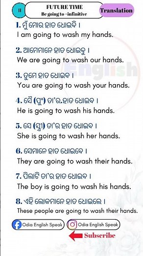 Odia to English: Future Tense Explained