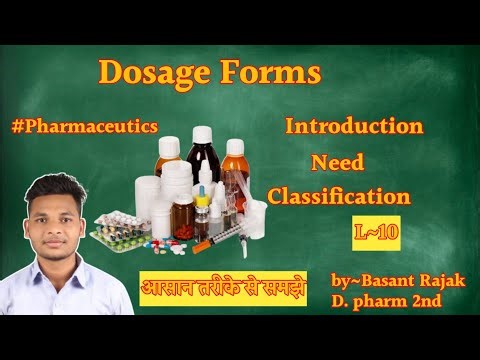 Dosage Forms |Introduction |Need Classification|Pharmaceutics |L~10