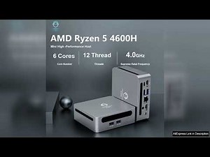 GenMachine AMD Ryzen 5 4600H 8G+256G Windows 11 MINI PC DDR4 WIFI6 Review
